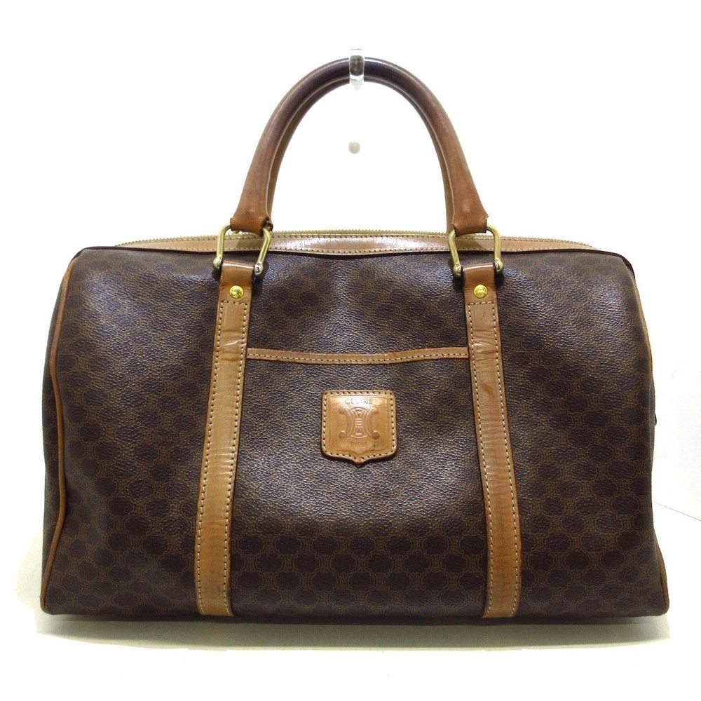 Celine Macadam Pattern Handbag Brown - image 1